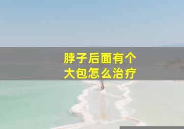 脖子后面有个大包怎么治疗