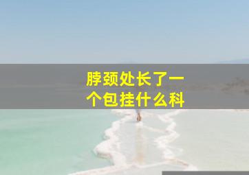 脖颈处长了一个包挂什么科