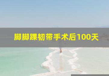 脚脚踝韧带手术后100天