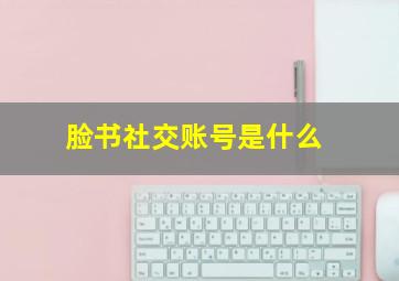 脸书社交账号是什么