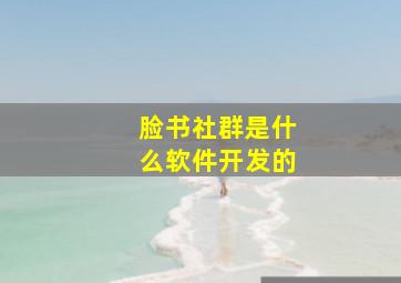 脸书社群是什么软件开发的