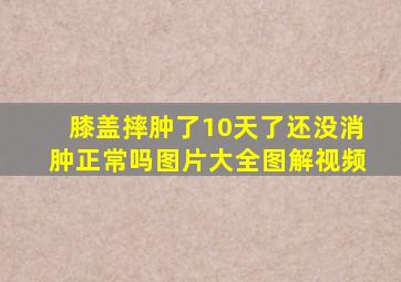 膝盖摔肿了10天了还没消肿正常吗图片大全图解视频