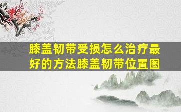 膝盖韧带受损怎么治疗最好的方法膝盖韧带位置图