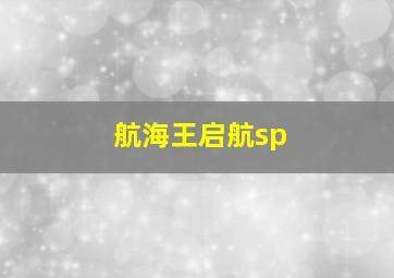 航海王启航sp