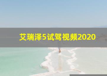 艾瑞泽5试驾视频2020