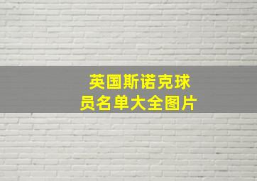 英国斯诺克球员名单大全图片