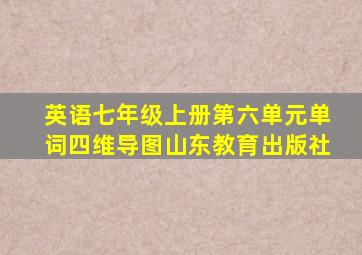 英语七年级上册第六单元单词四维导图山东教育出版社