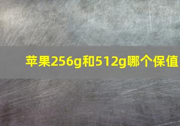 苹果256g和512g哪个保值