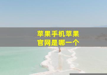 苹果手机苹果官网是哪一个