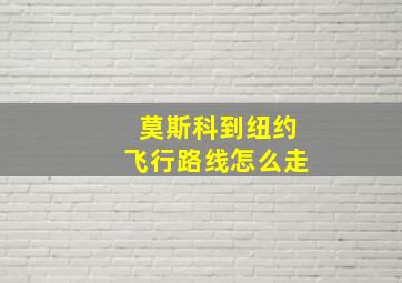 莫斯科到纽约飞行路线怎么走