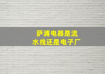 萨浦电器是流水线还是电子厂