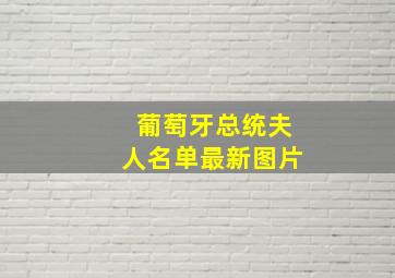 葡萄牙总统夫人名单最新图片