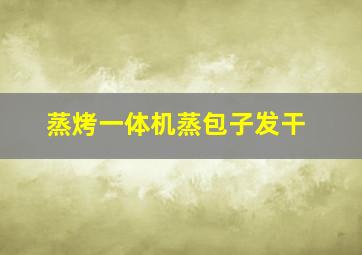 蒸烤一体机蒸包子发干