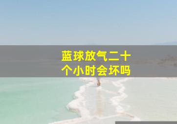 蓝球放气二十个小时会坏吗