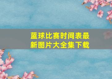 蓝球比赛时间表最新图片大全集下载