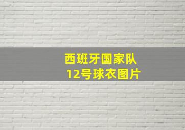 西班牙国家队12号球衣图片