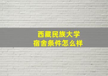 西藏民族大学宿舍条件怎么样