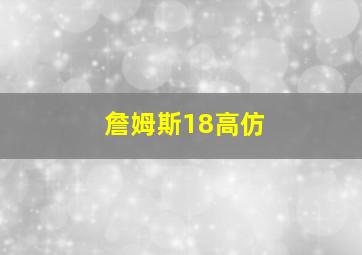 詹姆斯18高仿