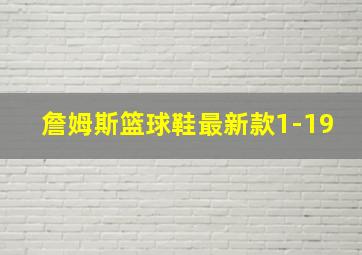 詹姆斯篮球鞋最新款1-19