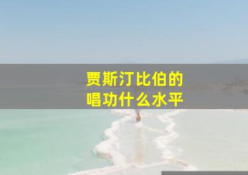 贾斯汀比伯的唱功什么水平