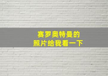 赛罗奥特曼的照片给我看一下