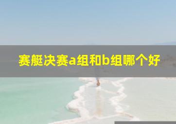 赛艇决赛a组和b组哪个好