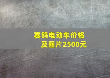 赛鸽电动车价格及图片2500元