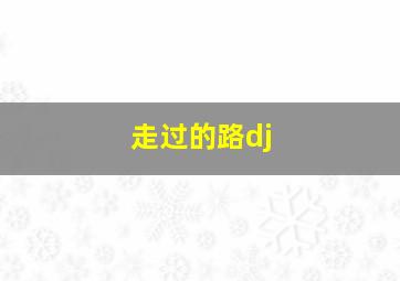 走过的路dj