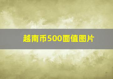 越南币500面值图片