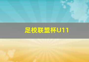 足校联盟杯U11