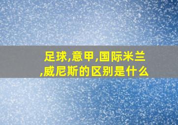 足球,意甲,国际米兰,威尼斯的区别是什么