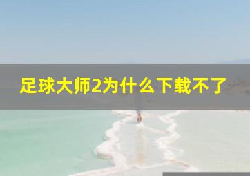 足球大师2为什么下载不了