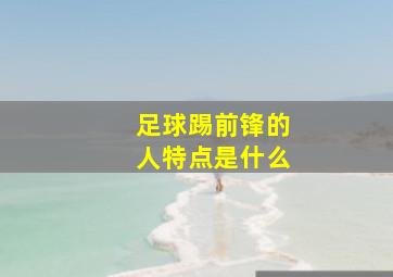 足球踢前锋的人特点是什么