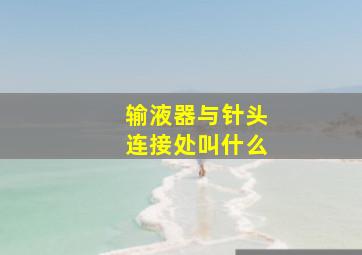 输液器与针头连接处叫什么