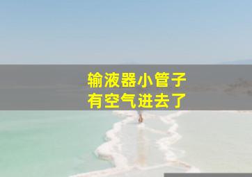 输液器小管子有空气进去了