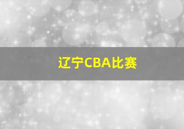 辽宁CBA比赛