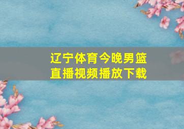 辽宁体育今晚男篮直播视频播放下载