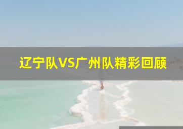 辽宁队VS广州队精彩回顾