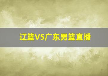 辽篮VS广东男篮直播