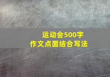 运动会500字作文点面结合写法