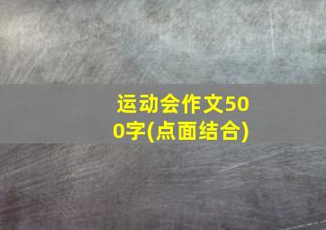 运动会作文500字(点面结合)