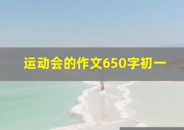 运动会的作文650字初一