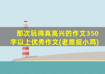 那次玩得真高兴的作文350字以上优秀作文(老鹰捉小鸡)