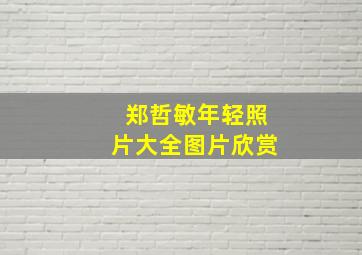 郑哲敏年轻照片大全图片欣赏