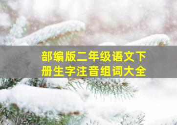 部编版二年级语文下册生字注音组词大全