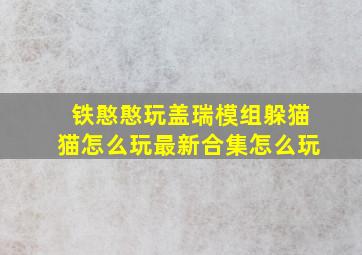 铁憨憨玩盖瑞模组躲猫猫怎么玩最新合集怎么玩