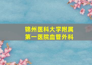 锦州医科大学附属第一医院血管外科