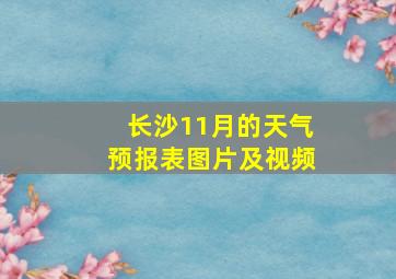 长沙11月的天气预报表图片及视频