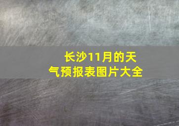 长沙11月的天气预报表图片大全