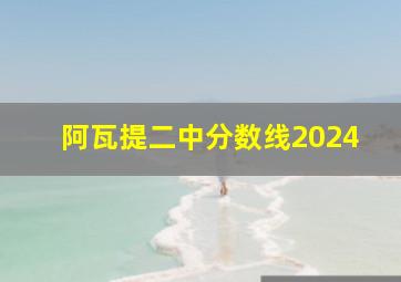 阿瓦提二中分数线2024